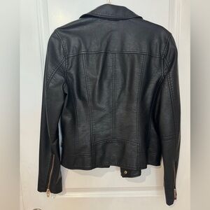 COPY - BlankNYC Black Moto Vegan Leather Jacket with Gold hardware